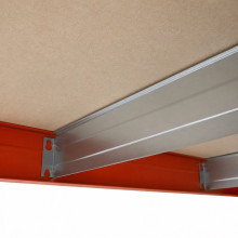 Indusztriális polcos állvány 5 HDF polccal, 1920/1000/500 mm, 300 kg/polc